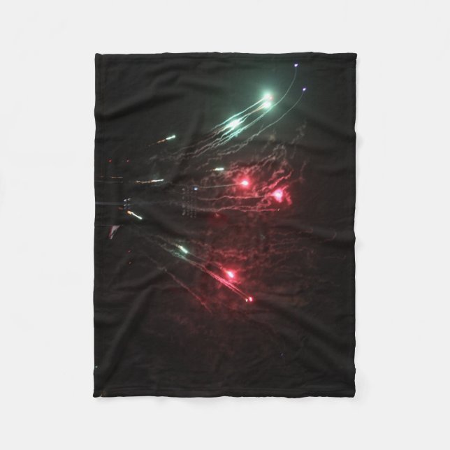 Fireworks Fleece Blanket (Front)
