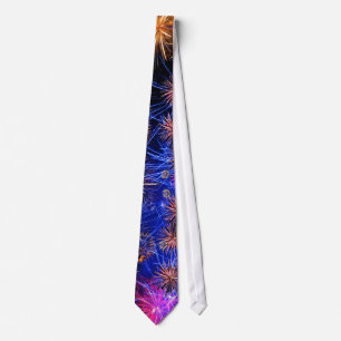 Fireworks for Men's Tie