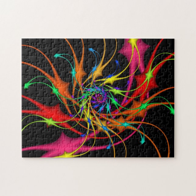 Fireworks Fractal Art Puzzle (Horizontal)