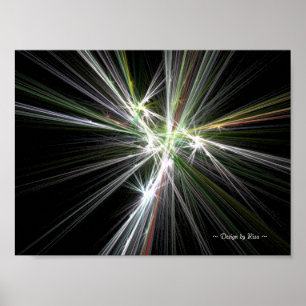 Fireworks Fractal Poster