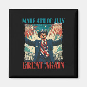 Fireworks Funny Trump American Make 4th Of July Gr Magnet