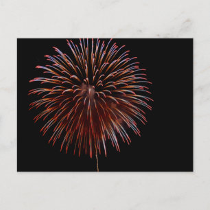 Fireworks (hanabi) postcard