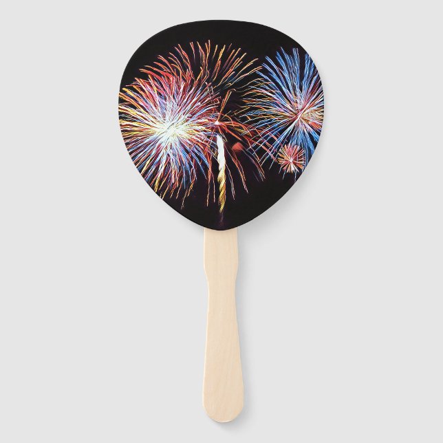 Fireworks Handfan Hand Fan (Front)