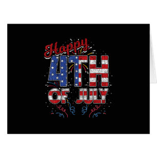 Fireworks Happy 4th of July US Flag American 4th o