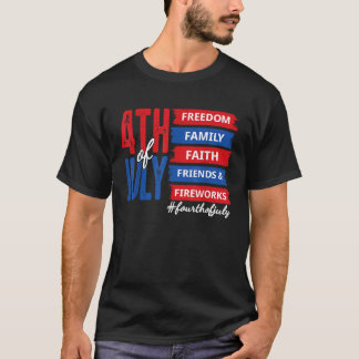 Fireworks Happy 4th Of July US Flag American 4th O T-Shirt