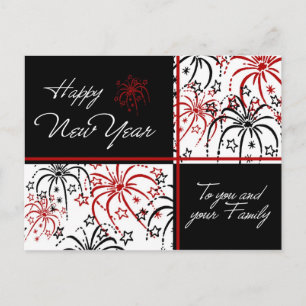 Fireworks Happy New Year Postcards