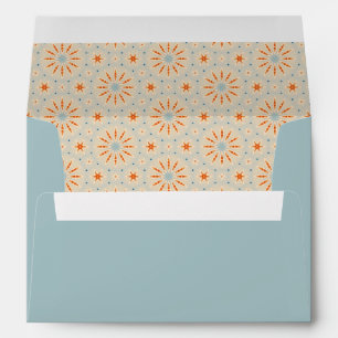 Fireworks-Inspired Pattern - Light Blue Envelope