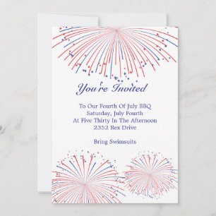 Fireworks Invitation