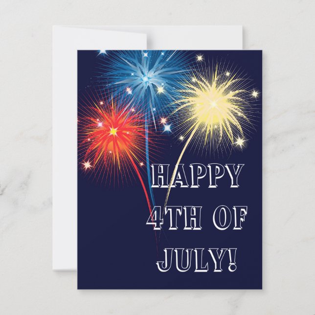 Fireworks Invitation (Front)