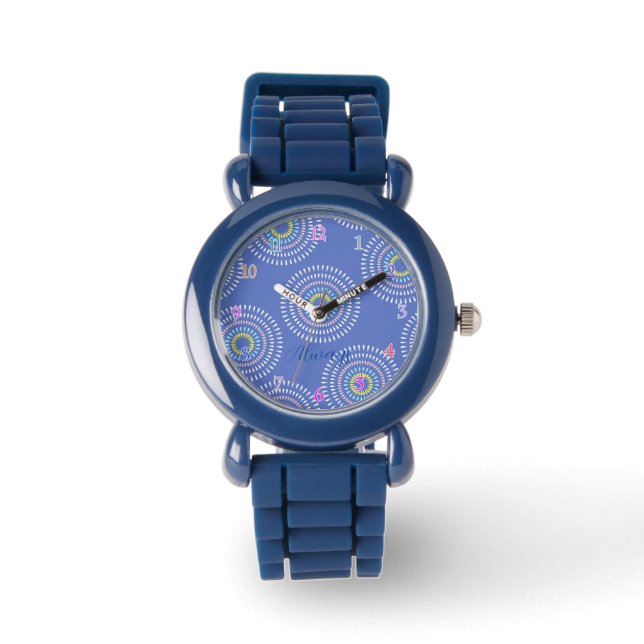 Fireworks Japanese Blue Watch (Front)