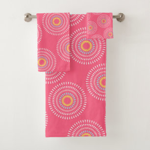 Fireworks Japanese Cherry Bath Towel Set