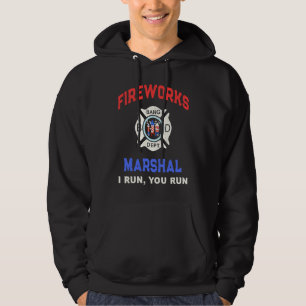 FIREWORKS MARSHAL America Firefighter Pyro Technic Hoodie