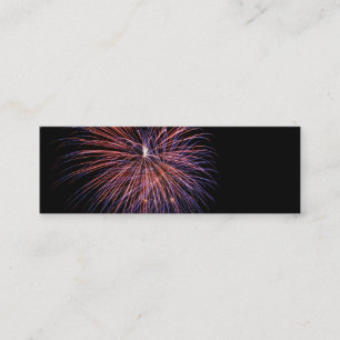 Fireworks Mini Bookmark Business Card