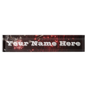 Fireworks Name Plate