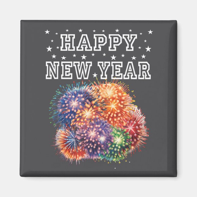 Fireworks New Year's Eve Party  Magnet (Front)