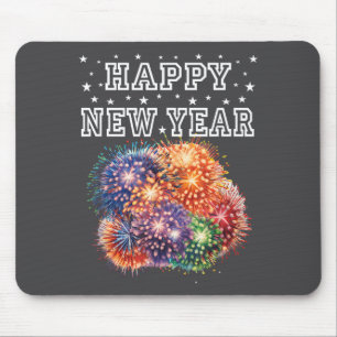 Fireworks New Year's Eve Party Mouse Pad