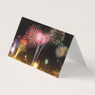 Fireworks on New Year's Eve Cards