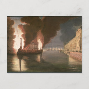 Fireworks on the Seine Postcard