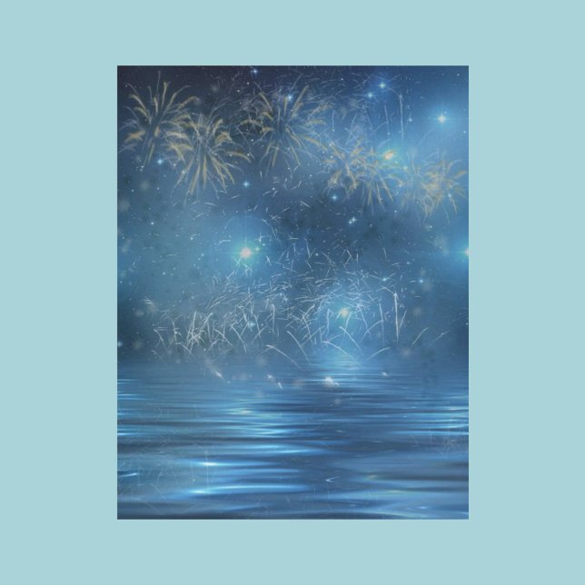 Fireworks Over Water Scrapbook Paper (Creator Uploaded)