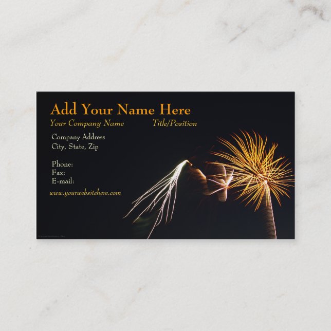 Fireworks P0538 Business Card (Front)