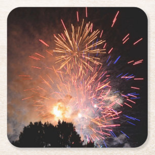 Fireworks Paper Coaster