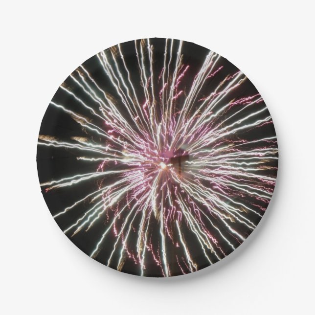 Fireworks Paper Plate (Front)