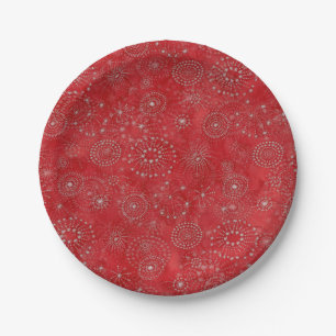 Fireworks Paper Plate