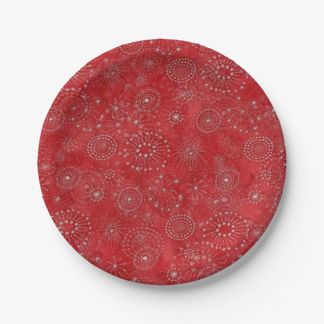 Fireworks Paper Plate (Front)