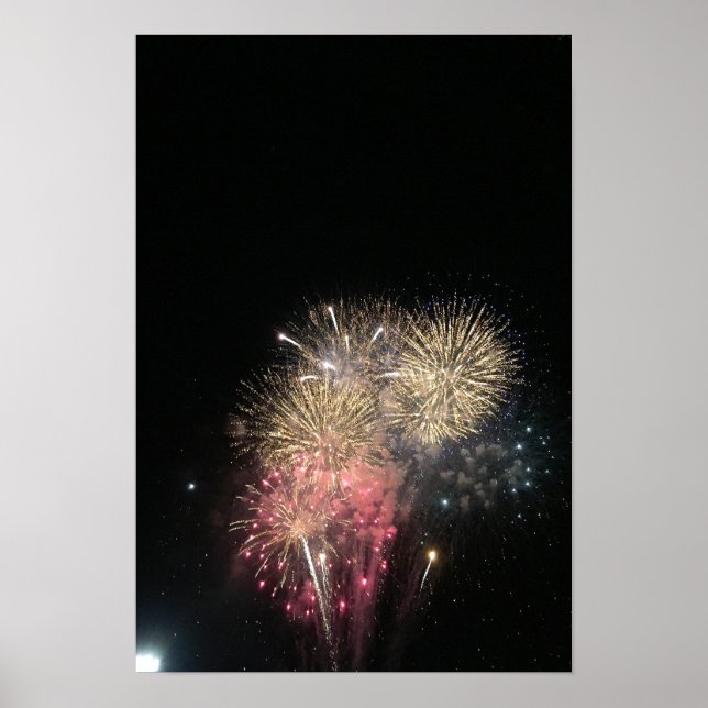 Fireworks Photo Poster (Front)