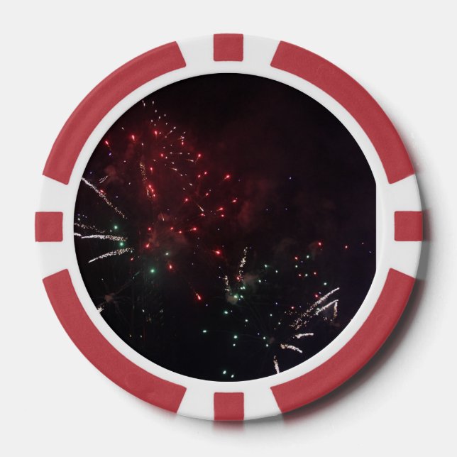 Fireworks  poker chips (Front)