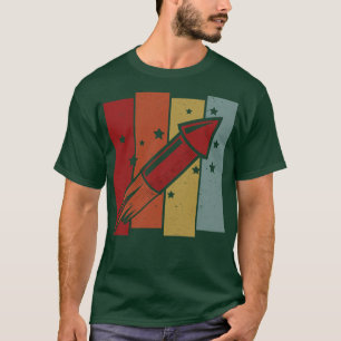 Fireworks Retro Rocket T-Shirt