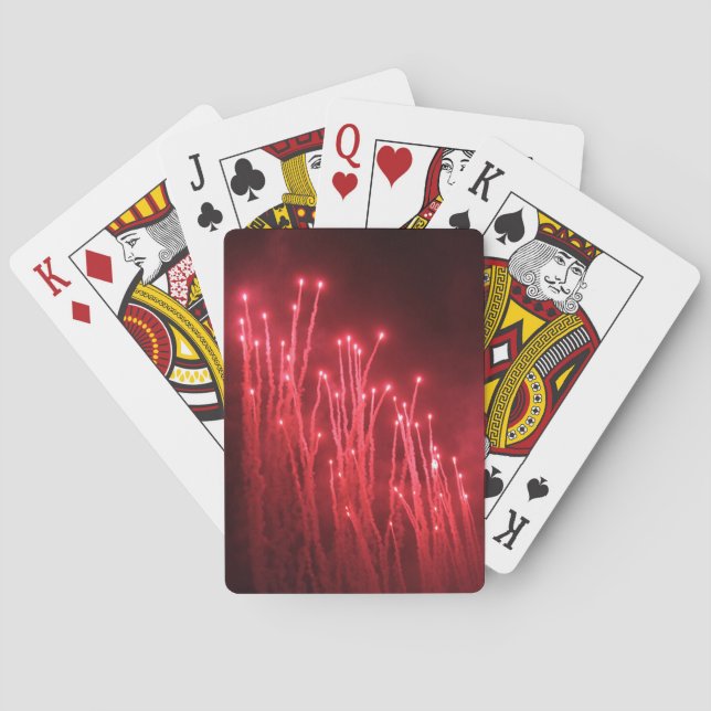 Fireworks Rocket Red Glare Playing Cards (Back)