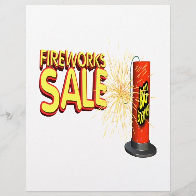 Fireworks Sale Flyer (Front)