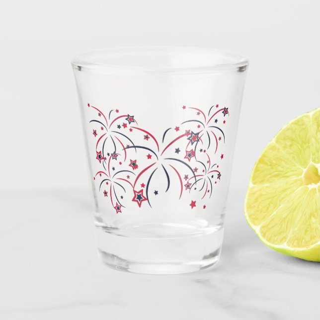 Fireworks Shot Glass (Front)