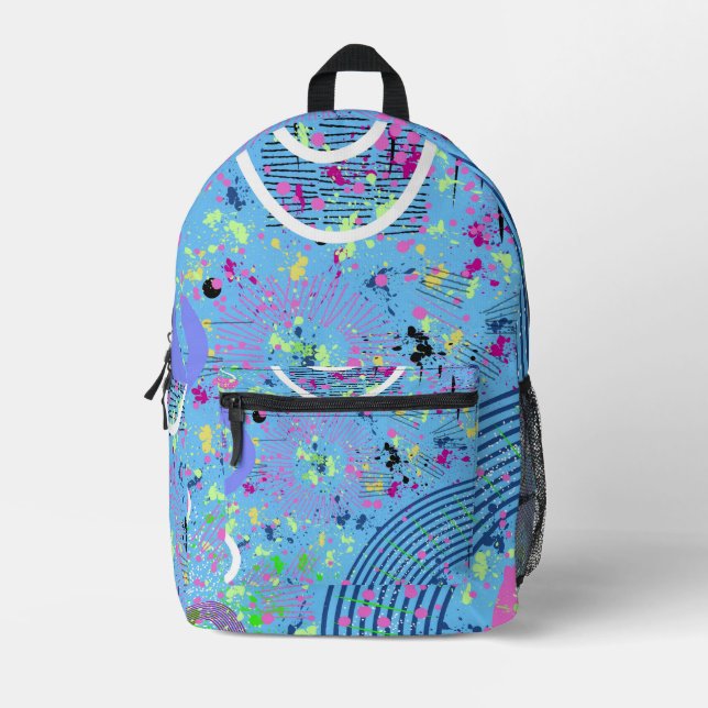 Fireworks Show  Printed Backpack (Front)