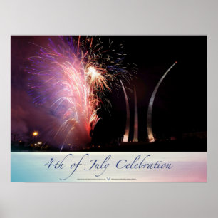 Fireworks Sparkling the Spires Poster