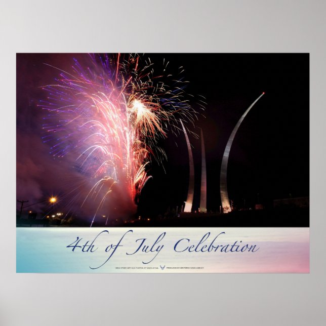 Fireworks Sparkling the Spires Poster (Front)