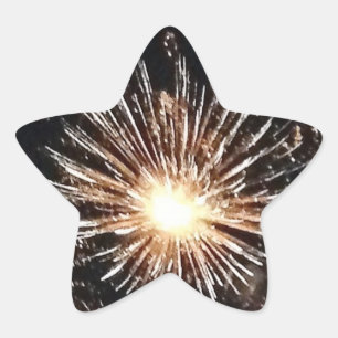 fireworks star sticker