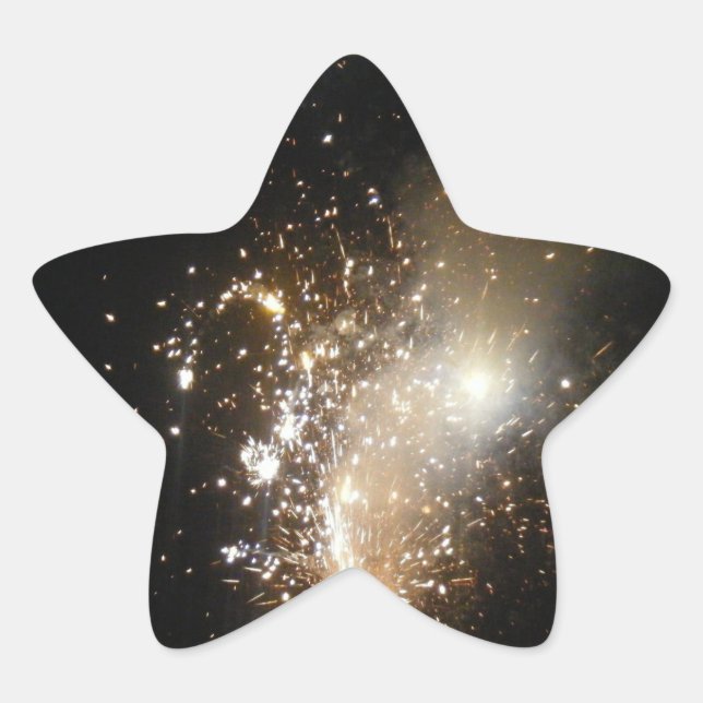 Fireworks Star Sticker (Front)