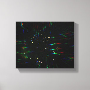 Fireworks Through 3D Glasses 3  Canvas Print