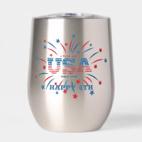 Fireworks USA Patriotic Red White Blue