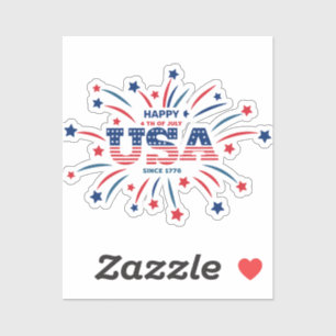 Fireworks USA Patriotic Red White Blue