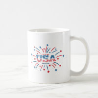 Fireworks USA Patriotic Red White Blue