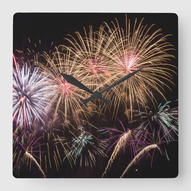 Fireworks Wall Clock (Front)