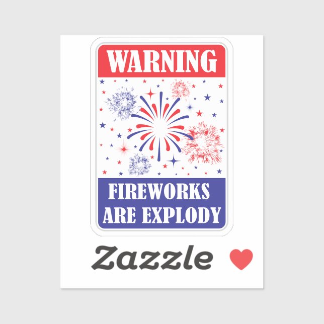 Fireworks Warning Sign (Sheet)