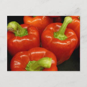 Firey Red peppers Postcard