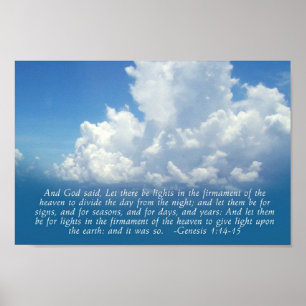 Firmament, Blue Sky Genesis 1:14-15 Print