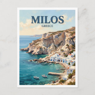 Firopotamos Milos Greece Postcard