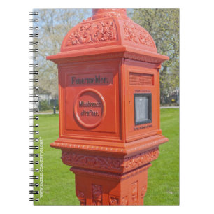 Firre Alarm Box Spiral Notebook