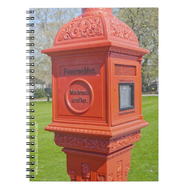 Firre Alarm Box Spiral Notebook (Front)